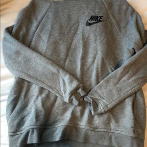 Grey Nike cowl neck hoodie